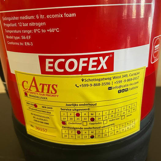 Cattis NV service sticker